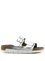 Birkenstock Arizona Birko-Flor ? Electric Metallic Silver