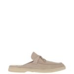 Loro Piana Charms Walk Babouche Loafer Suede Mule