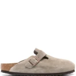 Birkenstock Boston Soft Footbed Suede Taupe (Narrow Fit)