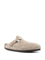 Birkenstock Boston Soft Footbed Suede Taupe (Narrow Fit) - Image 2