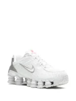 Nike Shox TL White Metallic Silver Max Orange - Image 2