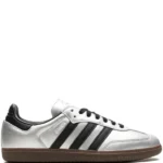 Adidas Samba OG Silver Metallic Black Gum