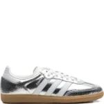 Adidas Samba OG Silver Metallic Cracked Leather