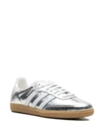 Adidas Samba OG Silver Metallic Cracked Leather - Image 5