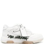 OFF-WHITE Out Of Office OOO Low Tops For Walking White Black