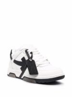 OFF-WHITE Out Of Office OOO 30 MM Low Tops Black White Blue - Image 4