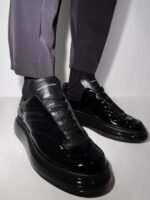 Alexander McQueen Oversized Black Lux Gloss - Image 2