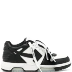 OFF-WHITE Out Of Office OOO Low Tops White Black White