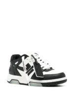 OFF-WHITE Out Of Office OOO Low Tops White Black White - Image 2