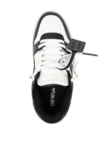 OFF-WHITE Out Of Office OOO Low Tops White Black White - Image 4