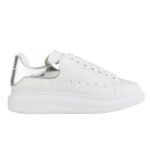 Alexander McQueen Sneakers Women Leather White/sliver