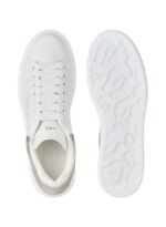 Alexander McQueen Sneakers Women Leather White/sliver - Image 5