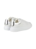 Alexander McQueen Sneakers Women Leather White/sliver - Image 3