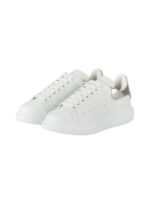 Alexander McQueen Sneakers Women Leather White/sliver - Image 2