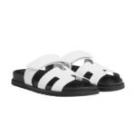 hermes chypre sandal noir calfskin leather white - Image 4
