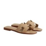 Hermes Oran sandal Beige Lin - Image 4