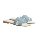 Hermes Oran sandal Bleu Clair - Image 4