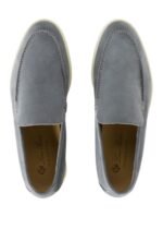 Loro Piana Summer Walk Loafer Suede Frozen Blue - Image 4