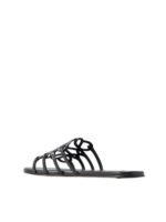 Loewe Petal Anagram slide black in soft calfskin - Image 5