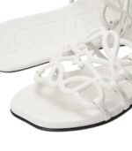 Loewe Petal Anagram slide white in soft calfskin - Image 3