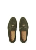 Loro Piana Summer Charms Walk Loafer Suede Ribbon Green - Image 4
