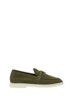 Loro Piana Summer Charms Walk Loafer Suede Ribbon Green
