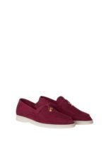 Loro Piana Summer Charms Walk Loafer Suede Bright Amaranth - Image 2