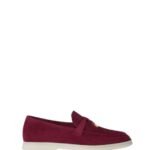 Loro Piana Summer Charms Walk Loafer Suede Bright Amaranth