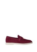 Loro Piana Summer Charms Walk Loafer Suede Bright Amaranth