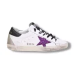 Golden Goose Women?s Superstar Leather Trainers ? White/Purple/Black?