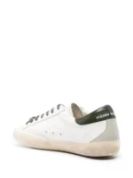 Golden Goose Super-Star with red suede star and green leather heel tab - Image 3