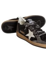 Golden Goose Ball Star in glitter with leather star and metallic leather heel tab - Image 3