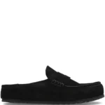 Birkenstock Naples suede loafer-style mules