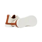 Zegna Triple Stitch leather sneakers WHITE TRIPLE STITCH - Image 3